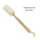 Loofah Wooden Handle Bath Shower Brush Long Handle Thick Loofah Bath Towel  T3K9