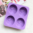 Four Soap Mold Butterfly Cute Flower Shape Handmade DIY Soap Silicone Mold N Hn