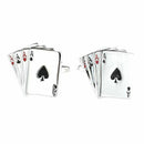 Jewelery Men's Cufflinks - Poker Card - Spade A - Alloy - Wedding - Fantasy
