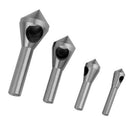 4pcs Chamfer Countersink Deburring Drill Bit Set Crosshole Cutting Metal To T8X7