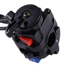 7/8" 22mm Motorcycle Left Handlebar Horn Turn Signal Light Control Beam Switch