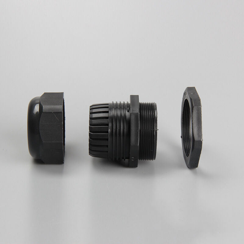 Hot 1Bag 5pcs PG11 Waterproof Connector Gland Dia. 5-10mm Cable Black AUB Cy