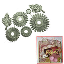 7pcs Flower Leaf Metal Cutting Dies DIY Embossing Stencils Scrapbooking Crafts