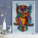 Part Drill Special-Shaped Diamond Painting DIY Mosaic Kit (D1106 One Owl)