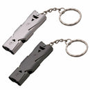 Stainless Steel Double Pipe High Decibel Emergency Survival Whistle Ke VFQ