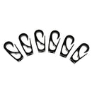 Set of 6 Rope Hook Bungee Cord End Spring Snap Clips for Boat Trailers Kayak