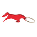 Aluminum Horse Simple Bottle Opener Key Ring Keychain Bag Pendent Red