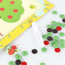 1Pc DIY Button Drawing Painting Interactive Material Kids Educational Toys M&E