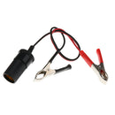 30A  Lighter Female Socket To Alligator Clip Power Cable Adapter