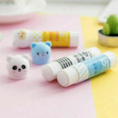 2 Pcs Cute Bear Repositionable Solid Glue Sticks For Paper Of Sale School C A6E4