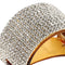 2 Pieces Blingbling Rhinestone Hair Grip Clip Crystal Cuff