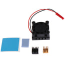 Cooling Fan with Aluminum Heatsink Cooling Pad Cooler Kit For Raspberry Pi 4B 3C