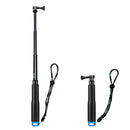 19" Extendable Handheld Selfie Stick Telescoping Pole Aluminum Alloy Monopo