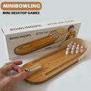 Wooden Mini Bowling Family Interactive Toys Set Entertainment Finger Board Game