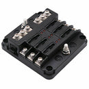 1 In 6 Out Auto Fuse Box Waterproof Blade Fuse Block Box for Car Suv Bus Sh A4Z5