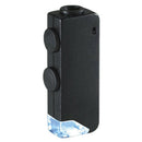 Taschenmikroskop 60X-100X Zoom Mini Mikroskop LED Licht Lupe NEU