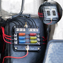 6 Way Truck Marine Accessories Waterproof Holder Fuse Box Boat Circuit Car Auto