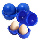 Portable Food Container Egg Storage Box Outdoor Camping Carrier 2 Egg Case Box