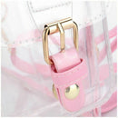 New Fashion Girl Pink Clear Cute Waterproof PVC Transparent Backpack School