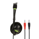Stereo Headset On-Ear Wired Headphones w/ Noise Canceling Mic for Phone PC