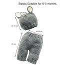 Newborn Baby Cute Crochet Knit Outfits Infant Photography Props Pants w/Hat