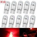 10X Red T10 3030 W5W 194 168 2-SMD LED Reading License Plate Light Side DSL A3C