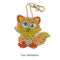 1pcs DIY Keychain Hand Made Diamond Painting Full Drill Pendants (Fox)