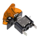 12V 20A Yellow LED Toggle Switch SPST ON/OFF with Yellow Cover for Car Truck