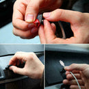 10Pcs Car Charger Line Headphone/USB Cable Car Clip Interior Accessories Bl F5L7