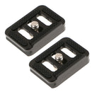 2Pack TY-C10 Professional Aluminum Quick Release Plate 1/4'' For Tripod Ball