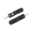 Black 8Mm Cnc Universal Motorcycle Bike Folding Foot Pegs Rear Rest Racing