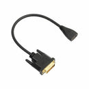 HDMI to DVI Cable, Cable Creation 30CM HDMI Female to DVI(24+1) Male Adapte