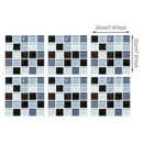 6 Pcs Black Mosaic Self-adhesive Bathroom Kitchen Decor Wall Stair Tile S ITC