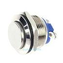 19mm 0.75" 3A Stainless Steel High Round Momentary Metal Push Button Switch