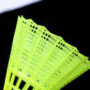 12 Pcs Yellow White Plastic Badminton Ball Shuttlecocks Sport Train OZ