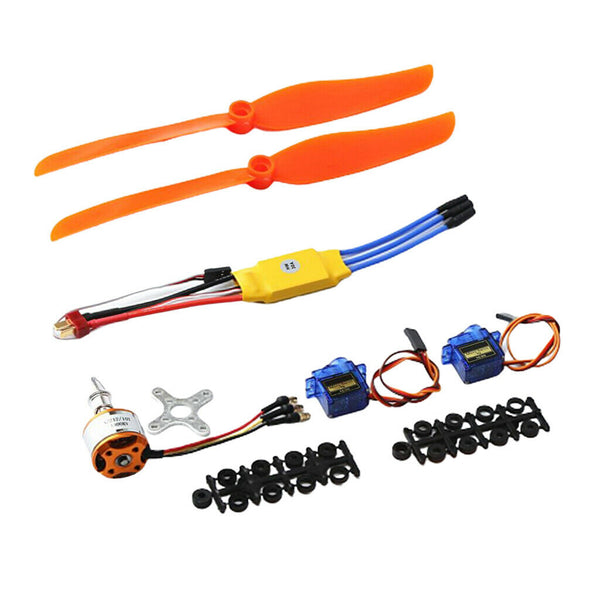 A2212 1400KV Brushless Motor+30A ESC+ Servo+Propeller For RC Airplane Part