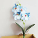 artificial orchid plant potted - 33cm silk flowers wedding decor Blue