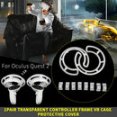 1pair Transparent Controller Frame VR Cage Protective Cover for Oculus Quest 2