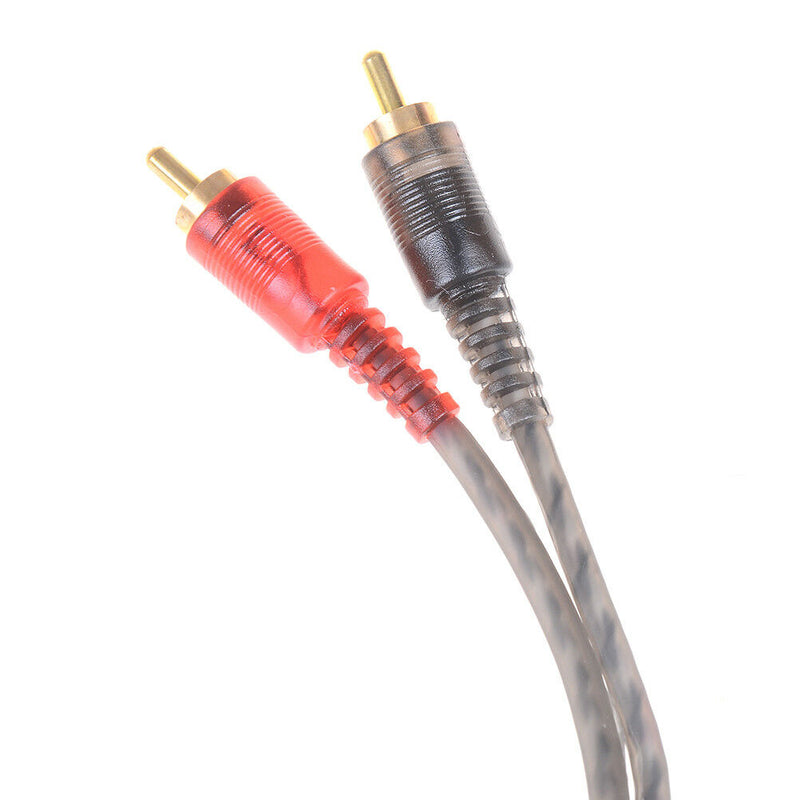 Car audio 1RCA female to 2RCA male Y splitter cable converter cord adapter cabJR