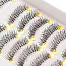10 Pairs Makeup Handmade Natural Long False Eyelashes Eye Lashes 1.2cm E2U3