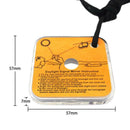 Practical Reflective Signal Mirror With A Whistle For Outdoor Survival New