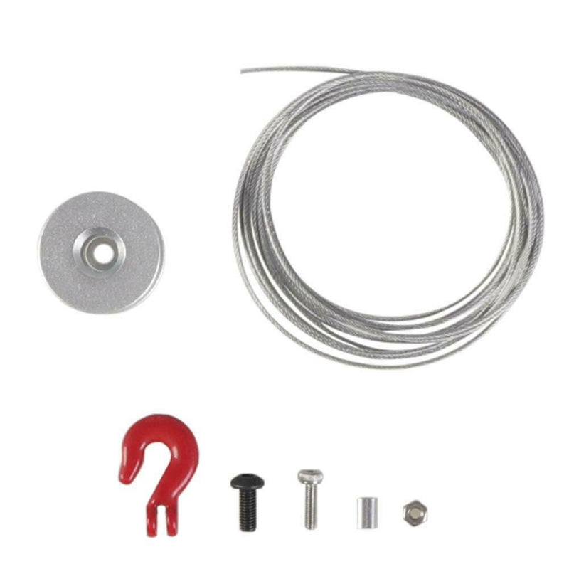 25T Metal Steering Gear Servo Winch Wheel for 1/10 RC Crawler Car TRX4 D90