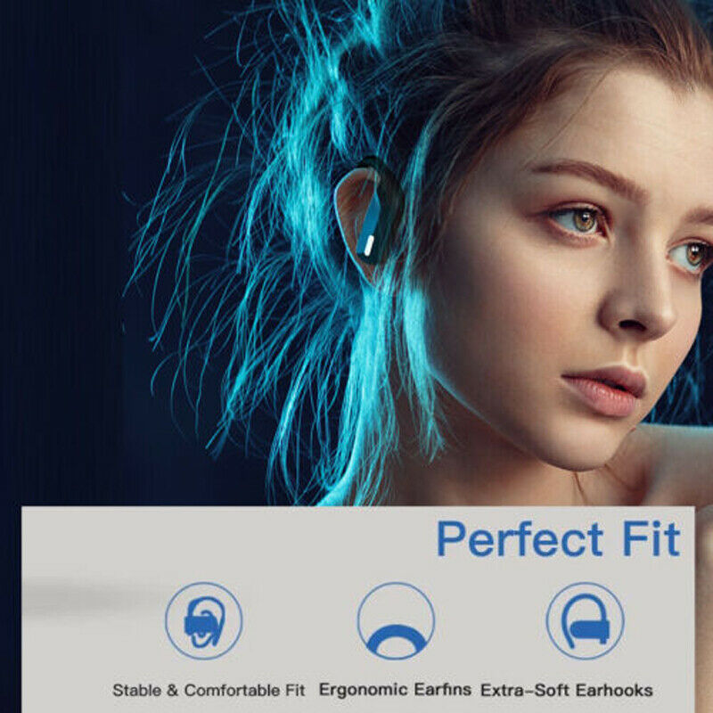 Wireless Headset 5.0 Wireless Earphones Earbuds Headphones Stereo Ear Hook bs