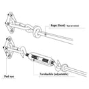Shade Sail Hardware Kit For Triple-cornered Sail/Rectangle Sail Installatio