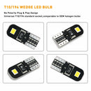 10X CANBUS ERROR FREE T10 2825 194 168 SMD LED Number Plate Light Bulbs 6000K