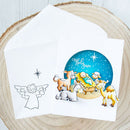 DIY Album Embossing Stamp Template Colorful Lamb Newborn Cutting Dies (A)