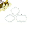 3pcs Fondant Cookies Pastry Sugar craft Decorating Mold Frame Cutter  3C