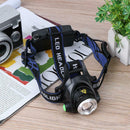 T6 Zoom Waterproof Headlamp Fishing Miner Head Torch Chargeable Headlight