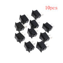 10x 10*15MM Small Black Rocker Switch KCD1-11 250VAC/3A 6A 125V AC 2P Switche Bj