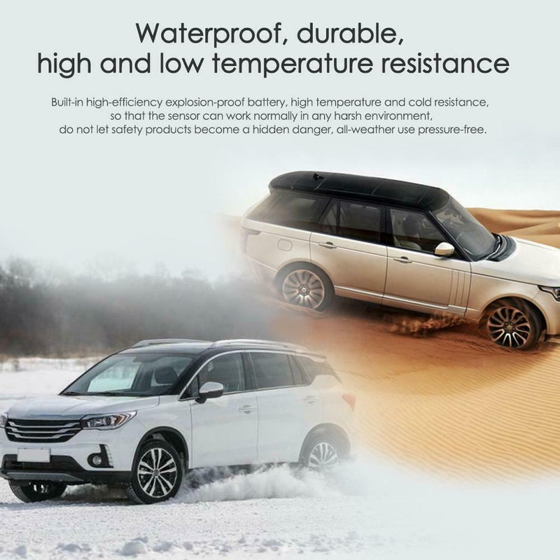 C68 USB+Solar Car TPMS Tire Pressure Monitor System with 4 External Sensors A